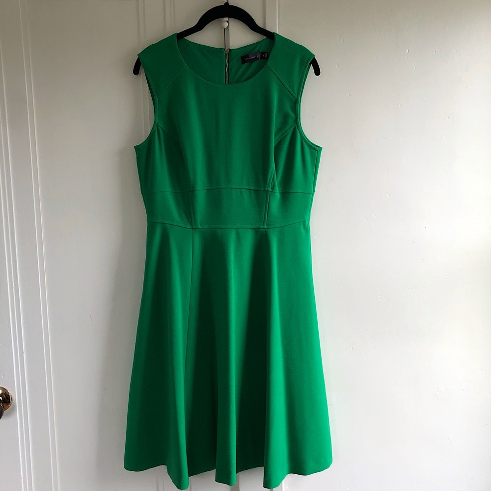 Green A-Line Sleeveless Dress